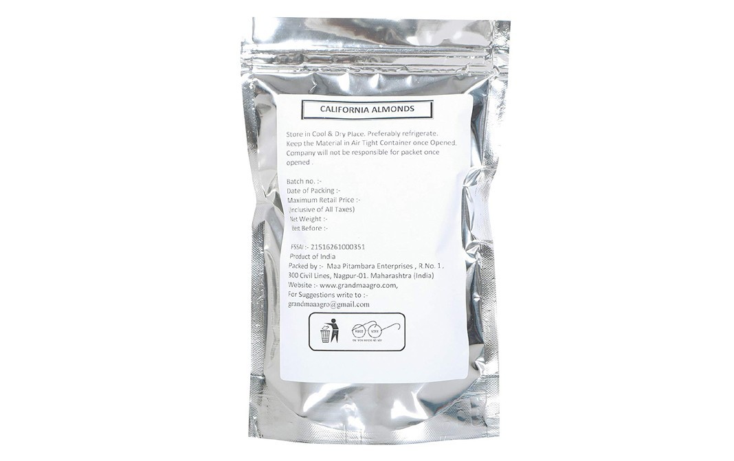 Grandma Agro California Almonds    Pack  250 grams